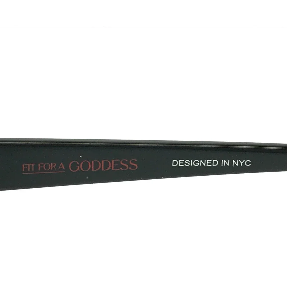 Fit For A Goddess Eyeglasses Frames FGO009 BLK Black Ivory Cat Eye 55-18-150